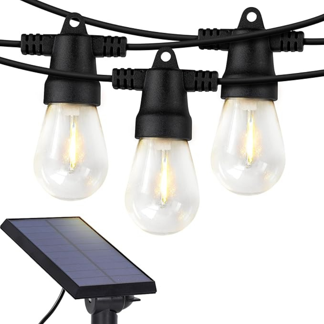 Brightech 27-Ft Ambience Pro Solar Outdoor String Lights (12-Bulbs)