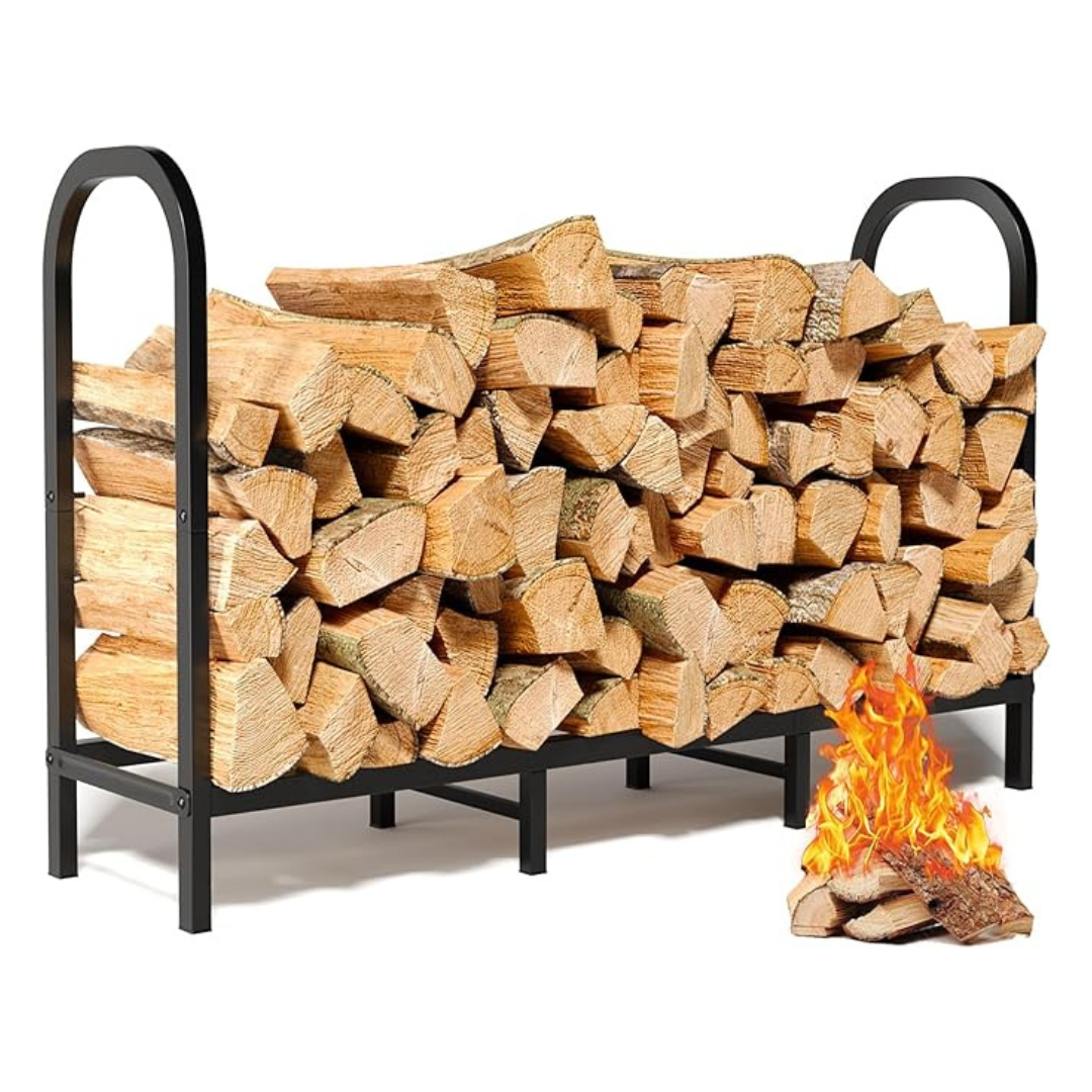 4-Ft Heavy Duty Firewood Rack
