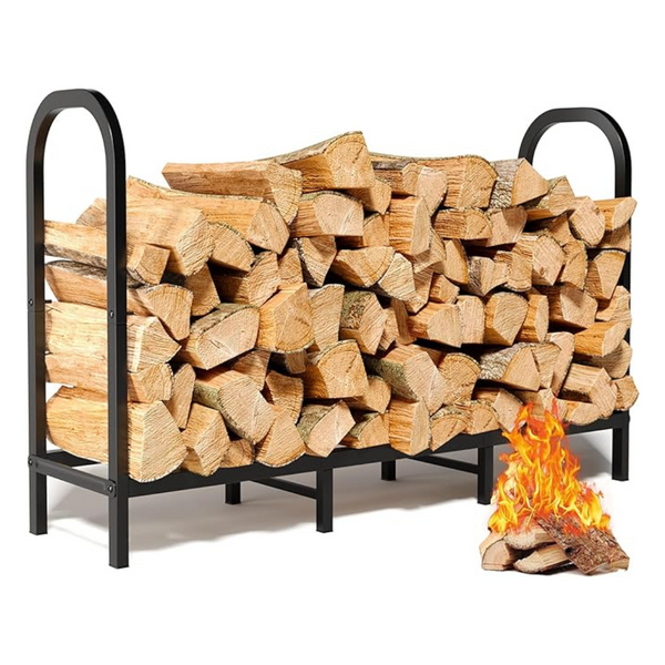 4-Ft Heavy Duty Firewood Rack