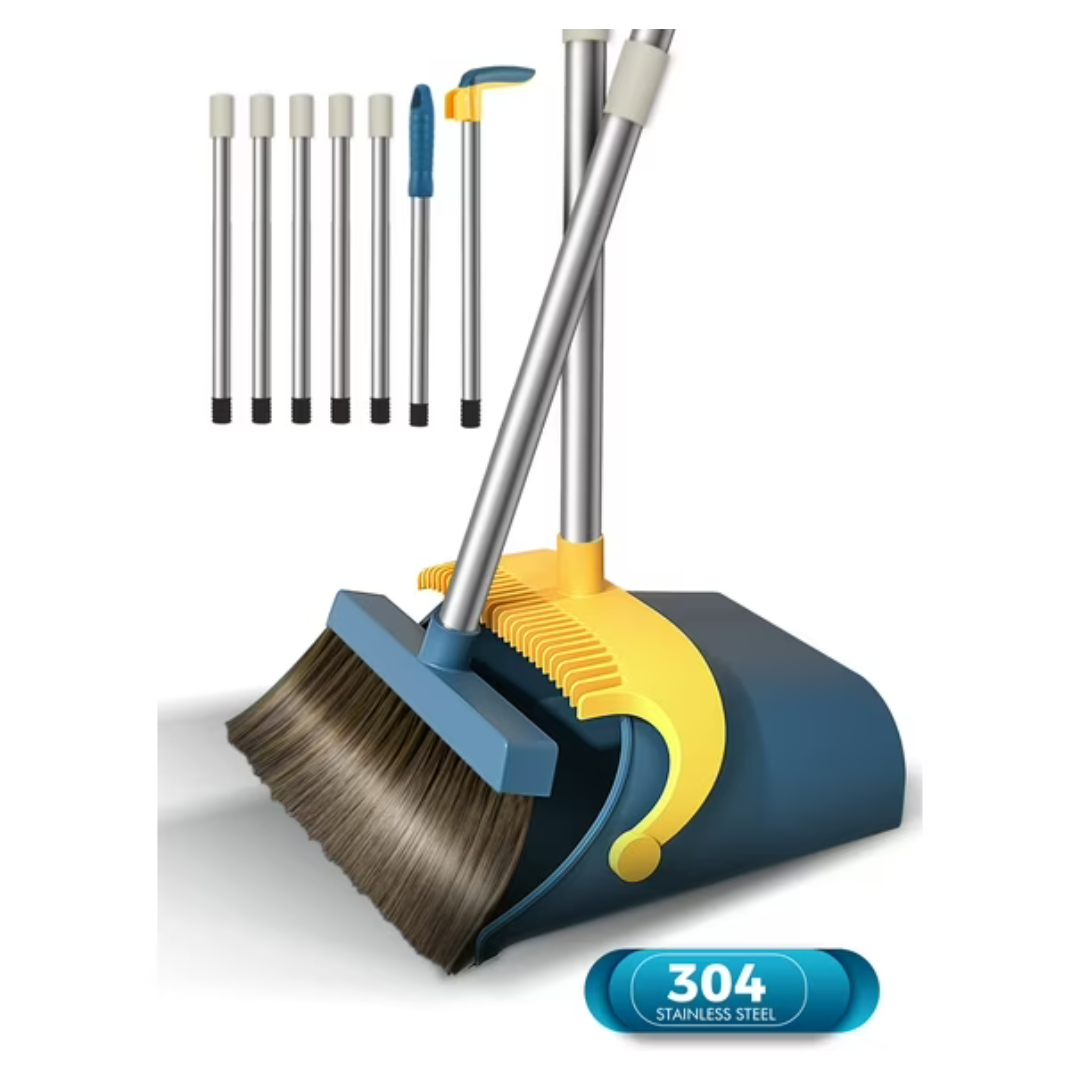 Bimzuc Upgrade 51.2'' Broom & Dustpan Set