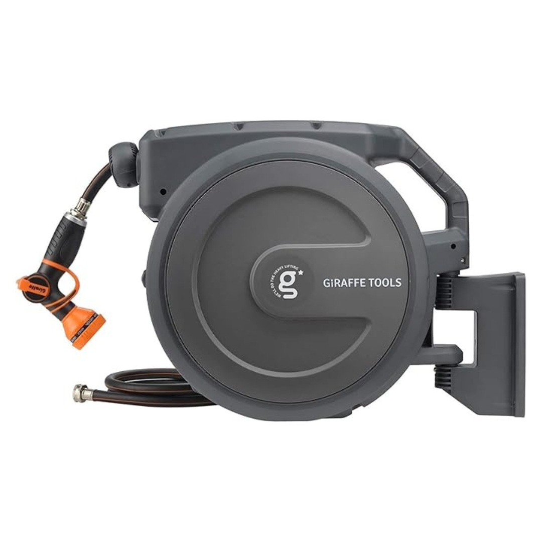Giraffe Tools 1/2" x 100 ft Wall Mounted Water Hose Reel