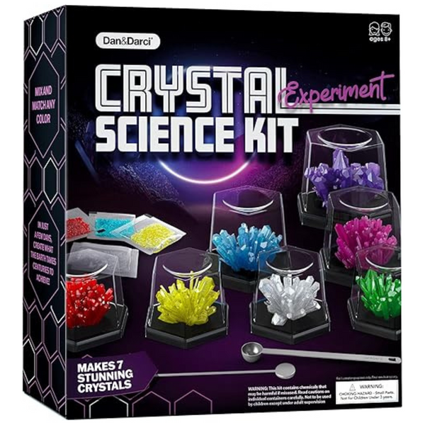 Dan&Darci Kids Crystal Growing Kit w/ 4 Bags of Crystal Seeds