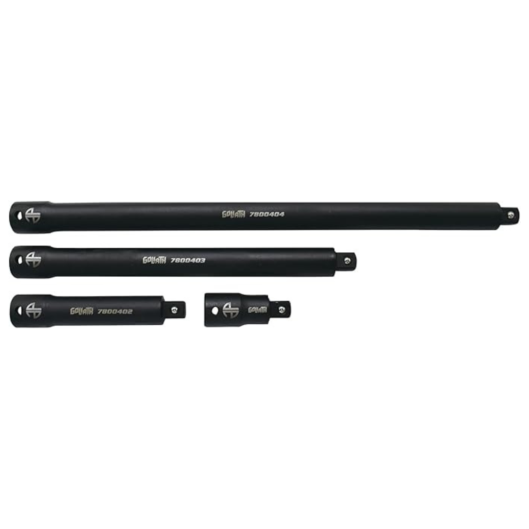 4-Piece Astro 0.5" Goliath Torque-Saver Impact Extension Bar Set