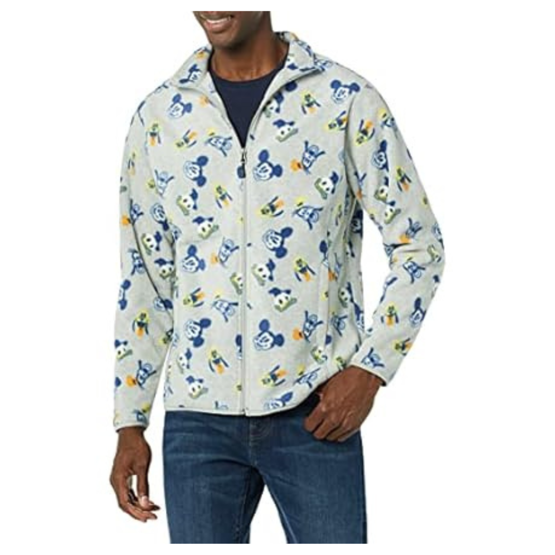 Amazon Essentials Men's Polar Fleece Full-Zip Mock Jackets