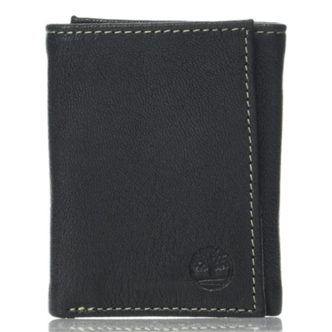 Timberland Men's Leather RFID Blocking Trifold Wallet (2 Colors)