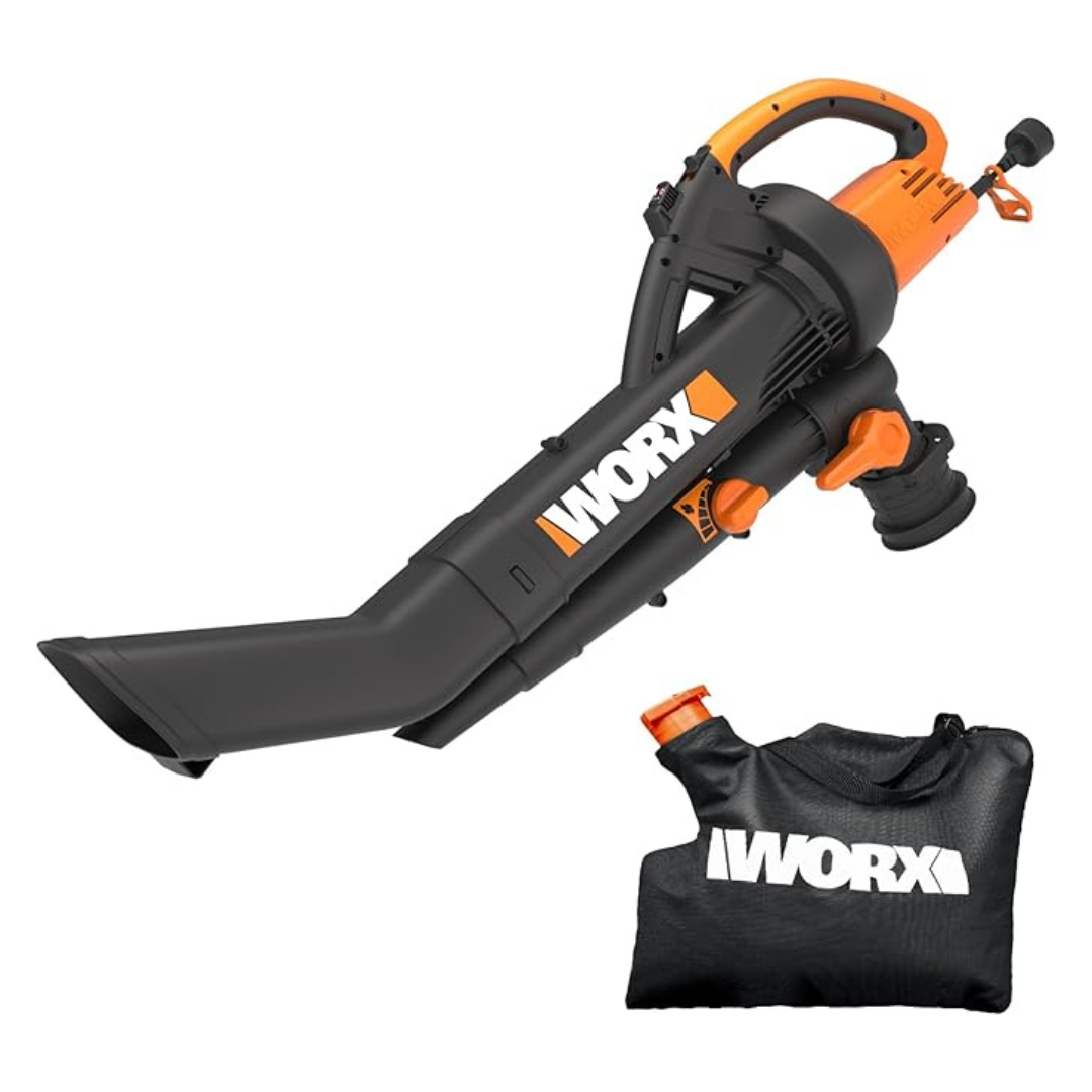 Worx WG505 TRIVAC 12 Amp 3-in-1 Electric Leaf Blower