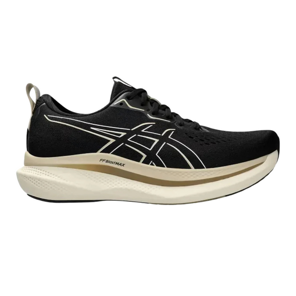 ASICS Men's GLIDERIDE MAX Running Shoes (Black/Oatmeal)