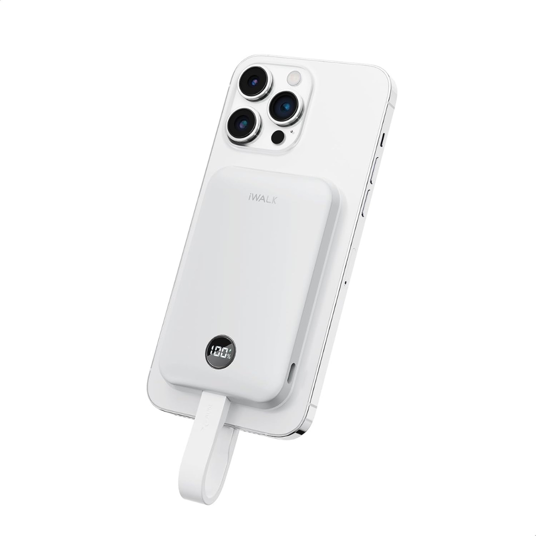 iWALK Portable 10000mAh 30W Wireless Magnetic Power Bank