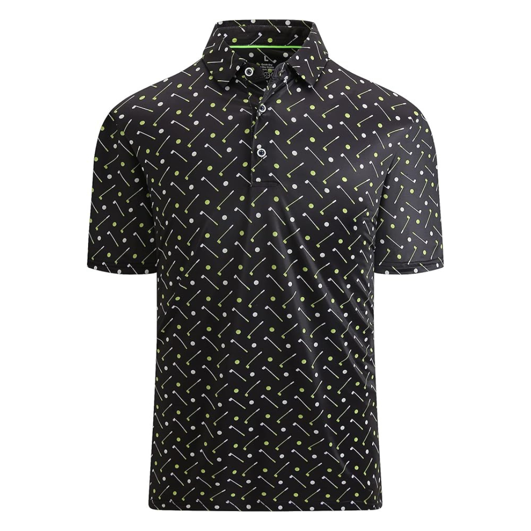 Deer Lady Men's Dry Fit Performance Short Sleeve Golf Shirts