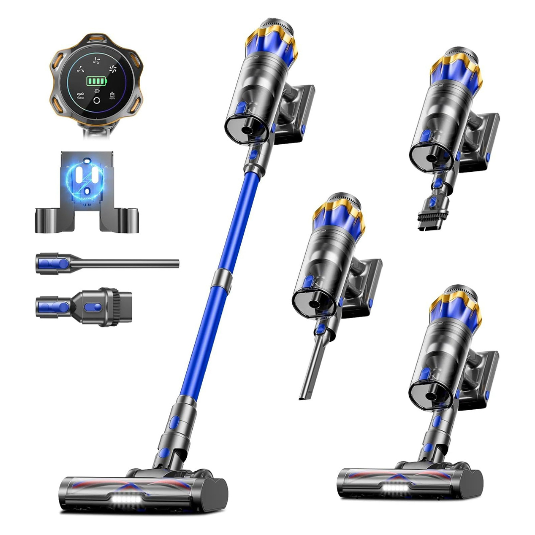 Upgraded 580W 48KPA 65Mins Cordless Stick Vacuum Cleaner