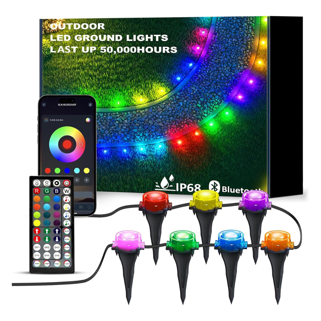 100ft Outdoor Smart Music Sync Color Changing RGB Lights