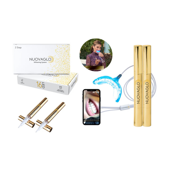 NUOVAGLO Smartphone-Powered LED Teeth Whitening System