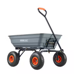 4 cu. ft. Vevor SucceBuy Poly Garden Utility Dump Cart (600-lb Capacity)