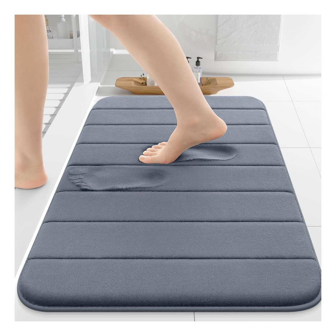 30" x 20" Ultra Soft & Absorbent Non-Slip Memory Foam Bath Mat