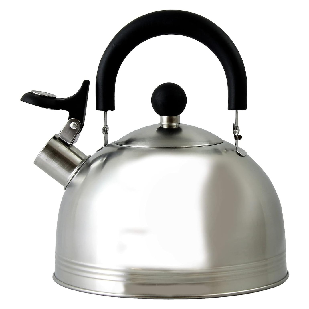 Mr. Coffee Carterton 1.5-Qt. Stainless Steel Whistling Tea Kettle
