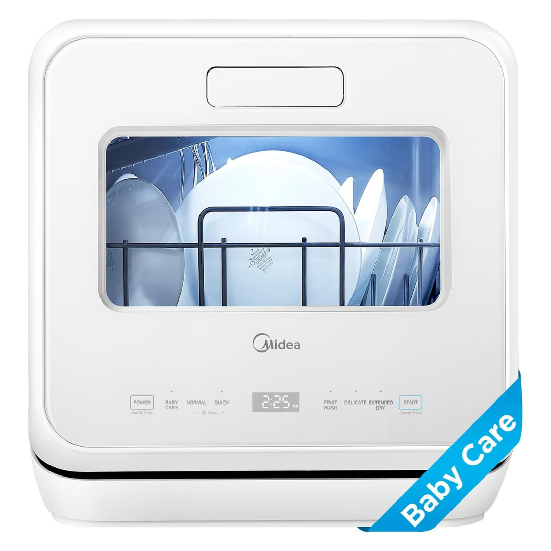Midea Portable Countertop Dishwasher W/ 5L Built-in Water Tank