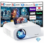 Pericat 4K Support 1080P 5G WiFi Portable Movie Projector
