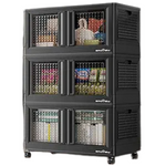 3-Pack Stackable Closet Organizers Storage Bins (75 Gal)