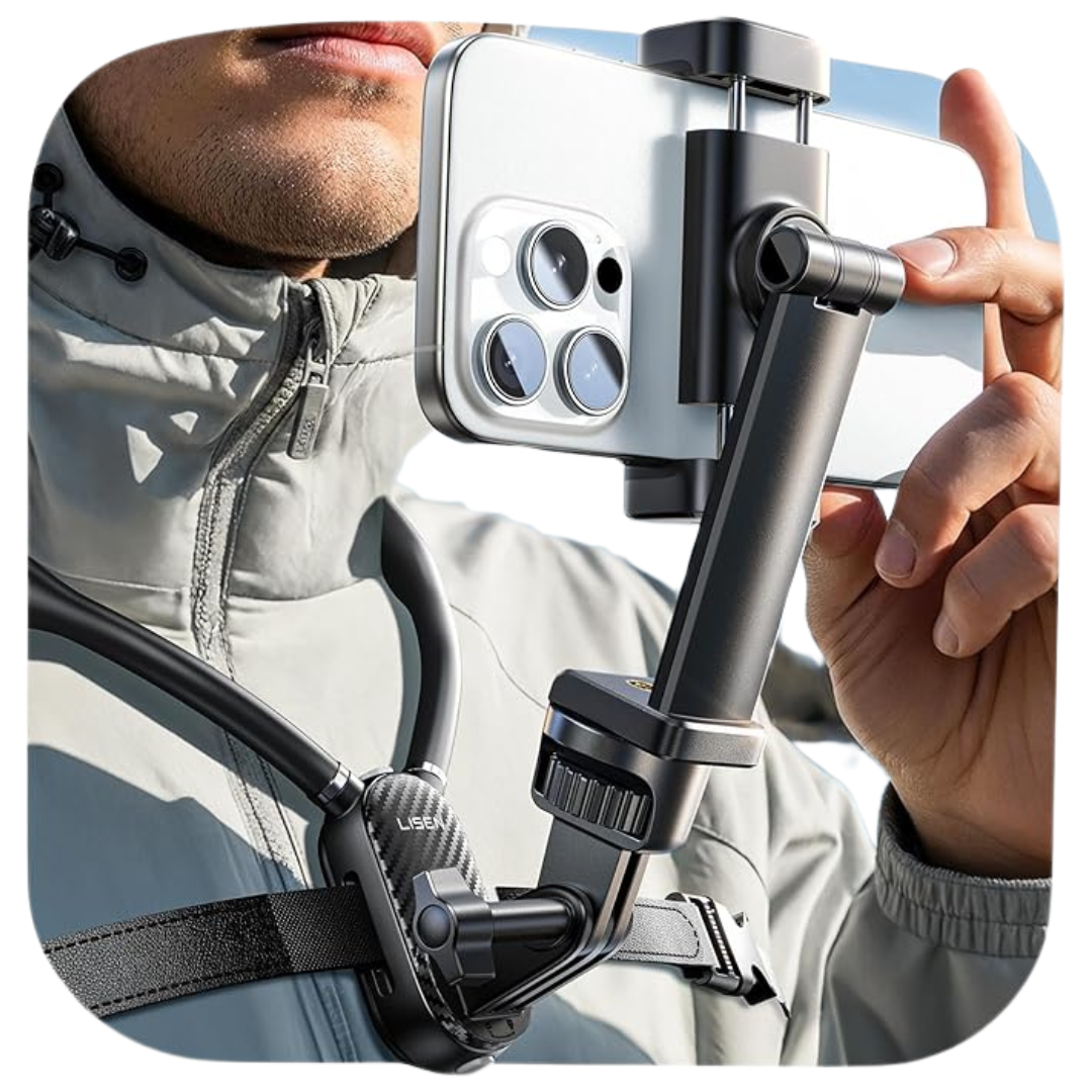 Lisen Neck Phone Holder & GoPro Chest Mount