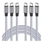 3-Pack 3ft USB-C to USB-C Fast Charging Cable