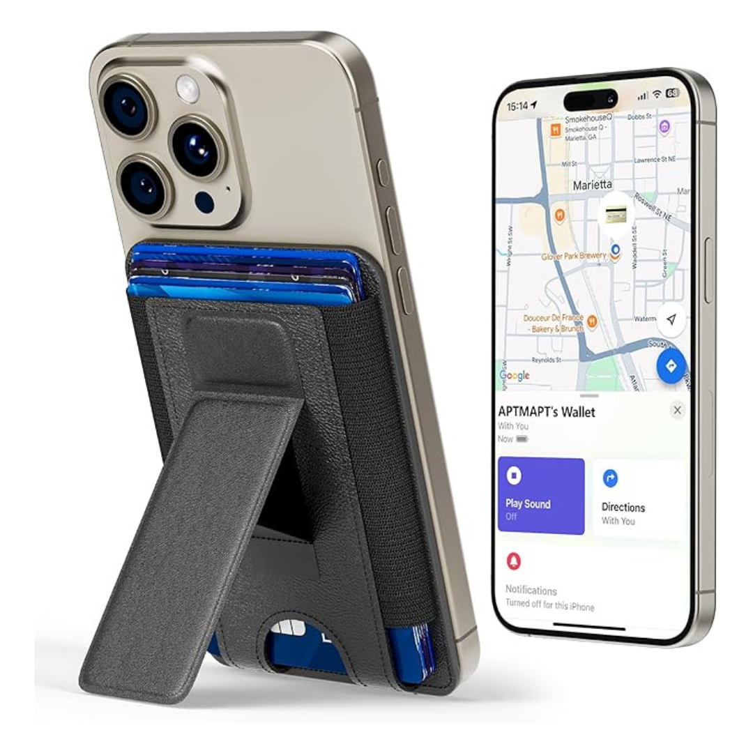 MagSafe Wallet for iPhone with RFID 6-Card Holder & Adjustable Stand