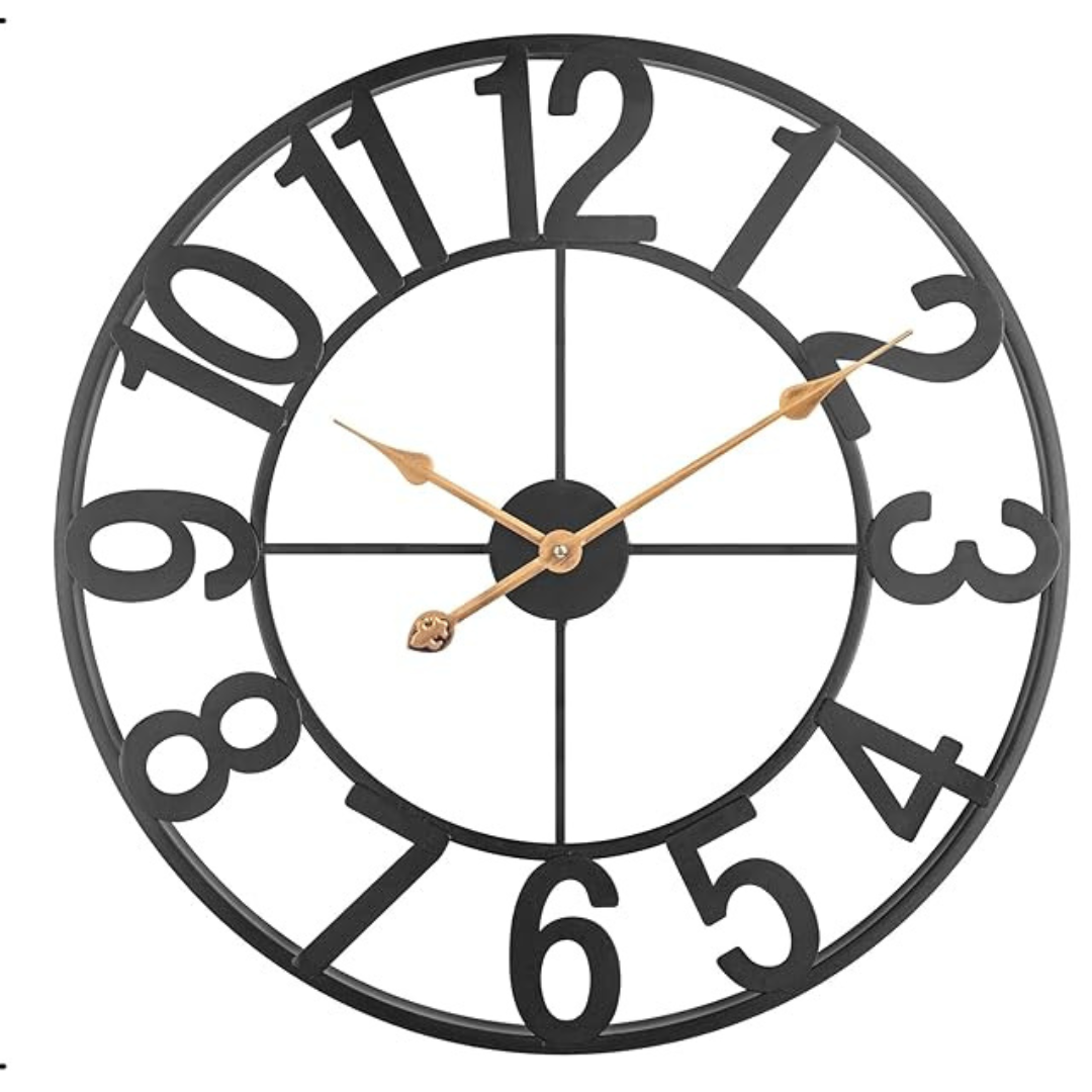 Shedoo 14'' Silent Modern Analog Wall Clock