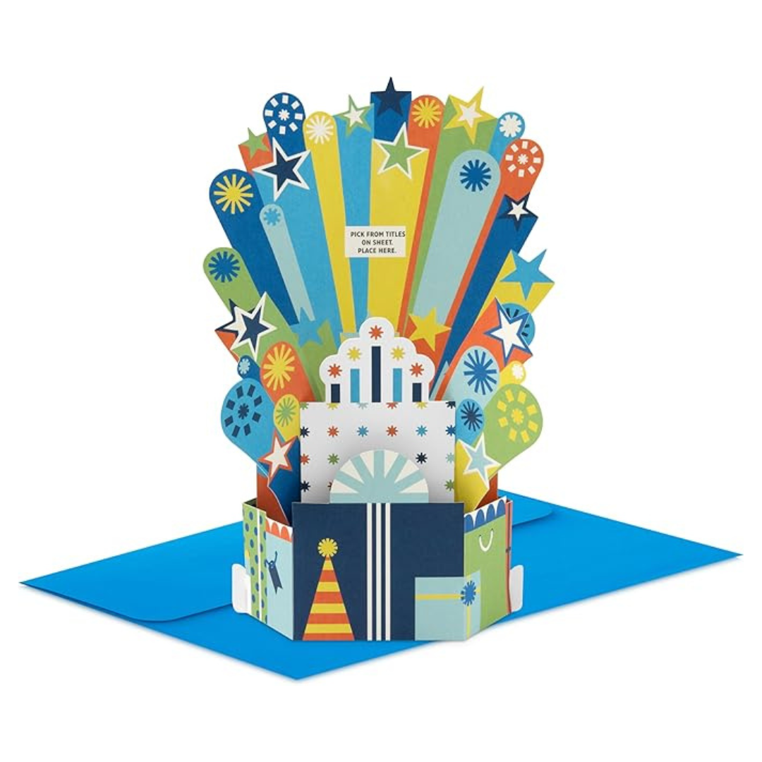 Hallmark Paper Wonder Pick-A-Title Customizable Pop-Up Birthday Card