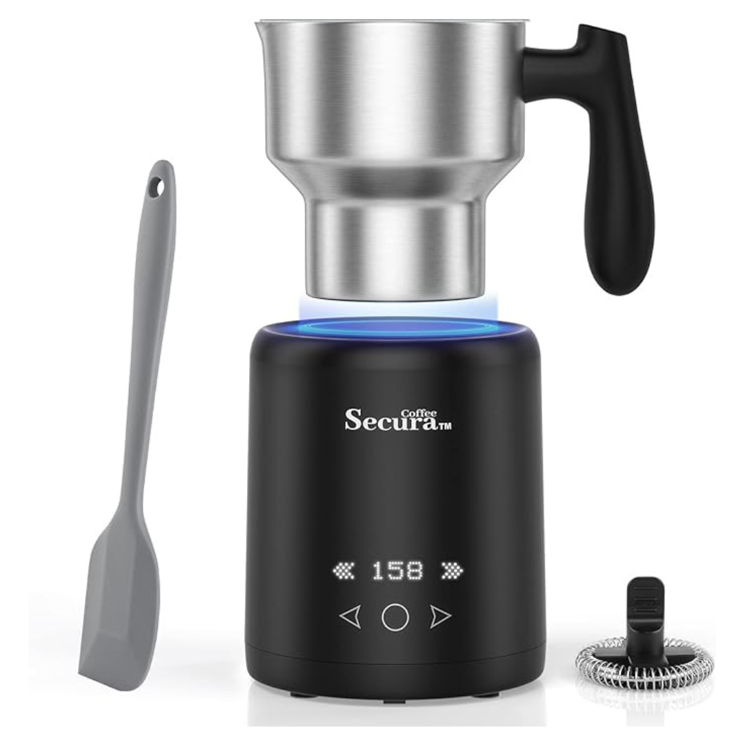 13.5-Oz Secura 5-In-1 Electric Milk Frother/ Steamer