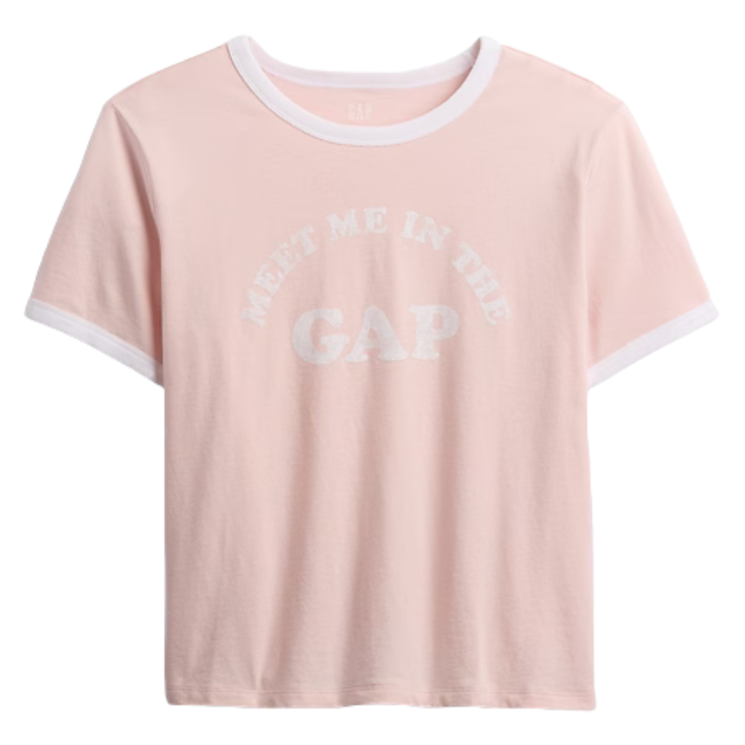 Gap Women's Shrunken Ringer Graphic T-Shirt (Various Colors)