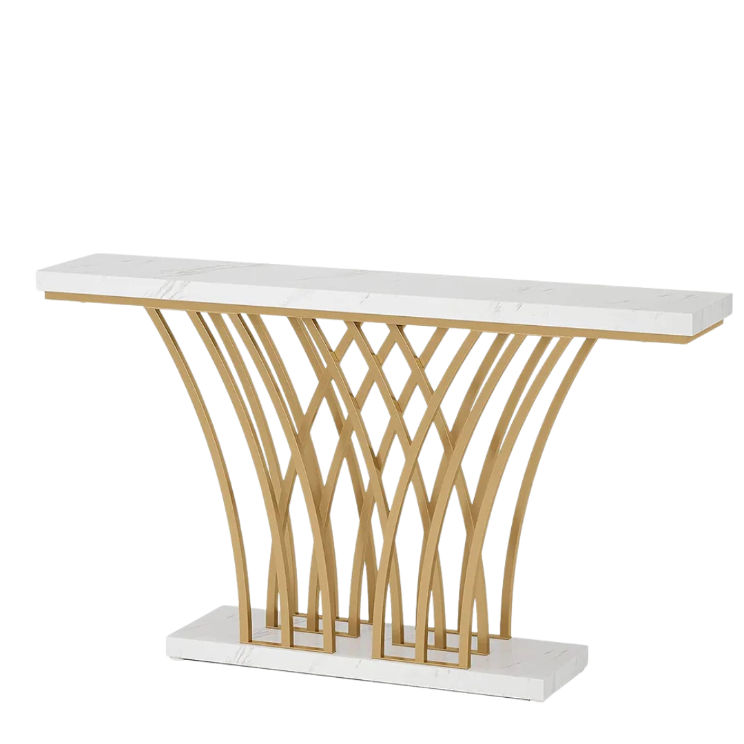 Tribesigns 59" Modern Gold Console Entryway Table