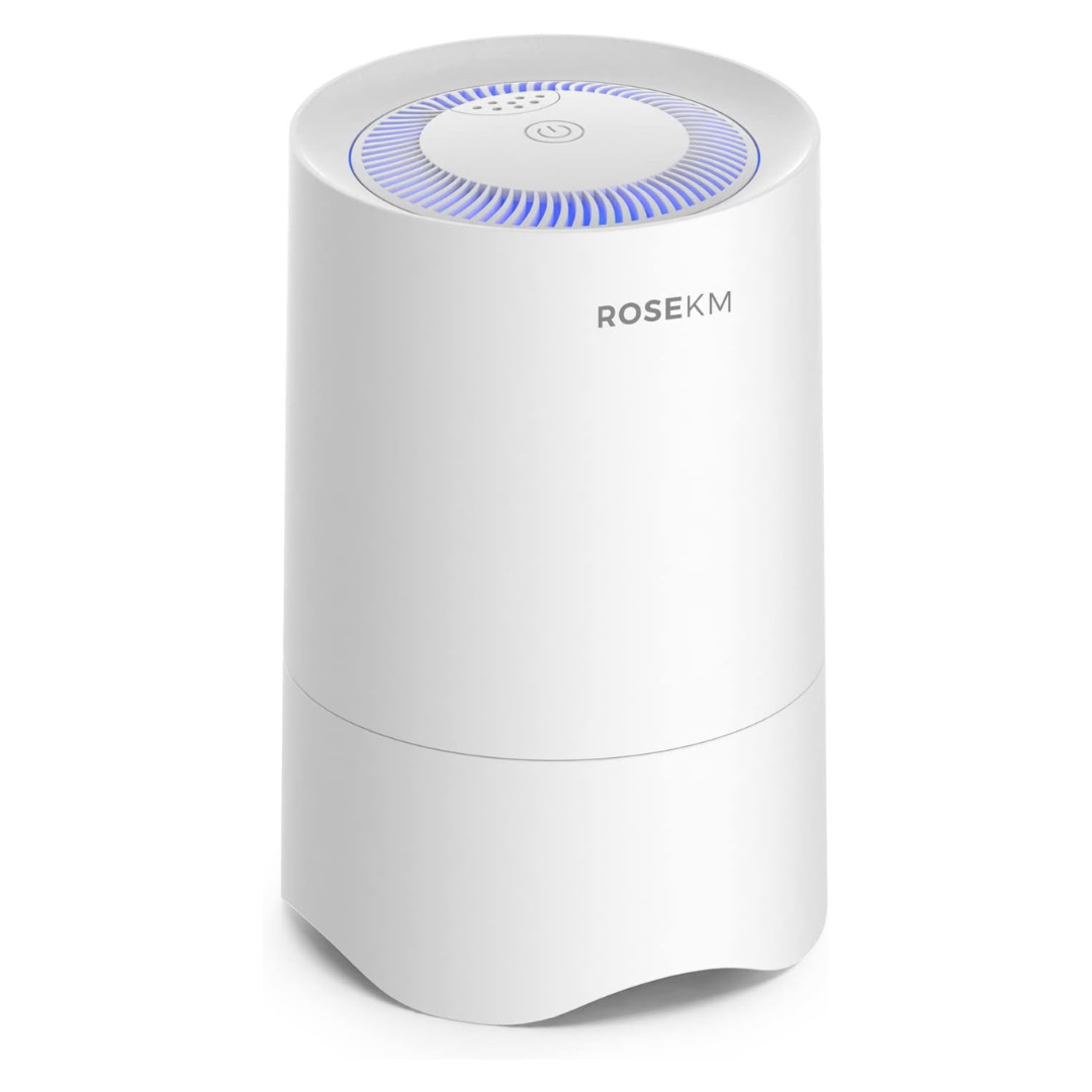 Rosekm Personal Desk Mini H13 True Hepa Air Purifier