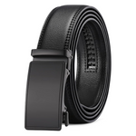 Men's Automatic Ratchet Buckle Slide Leather Belt (32" To 46")