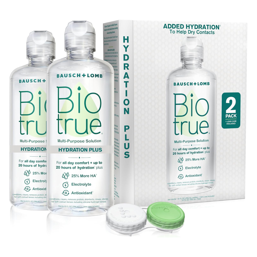 2-Pack 10-Oz Biotrue Hydration Plus Contact Lens Solution