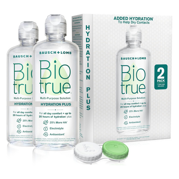 2-Pack 10-Oz Biotrue Hydration Plus Contact Lens Solution