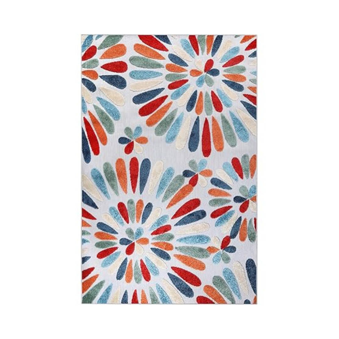 Superior 6' x 9' Modern Geometric Tulip Area Rug