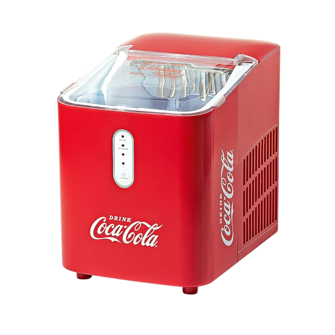 Igloo Coca-Cola Countertop Self-Cleaning 26-Lbs Automatic Ice Maker