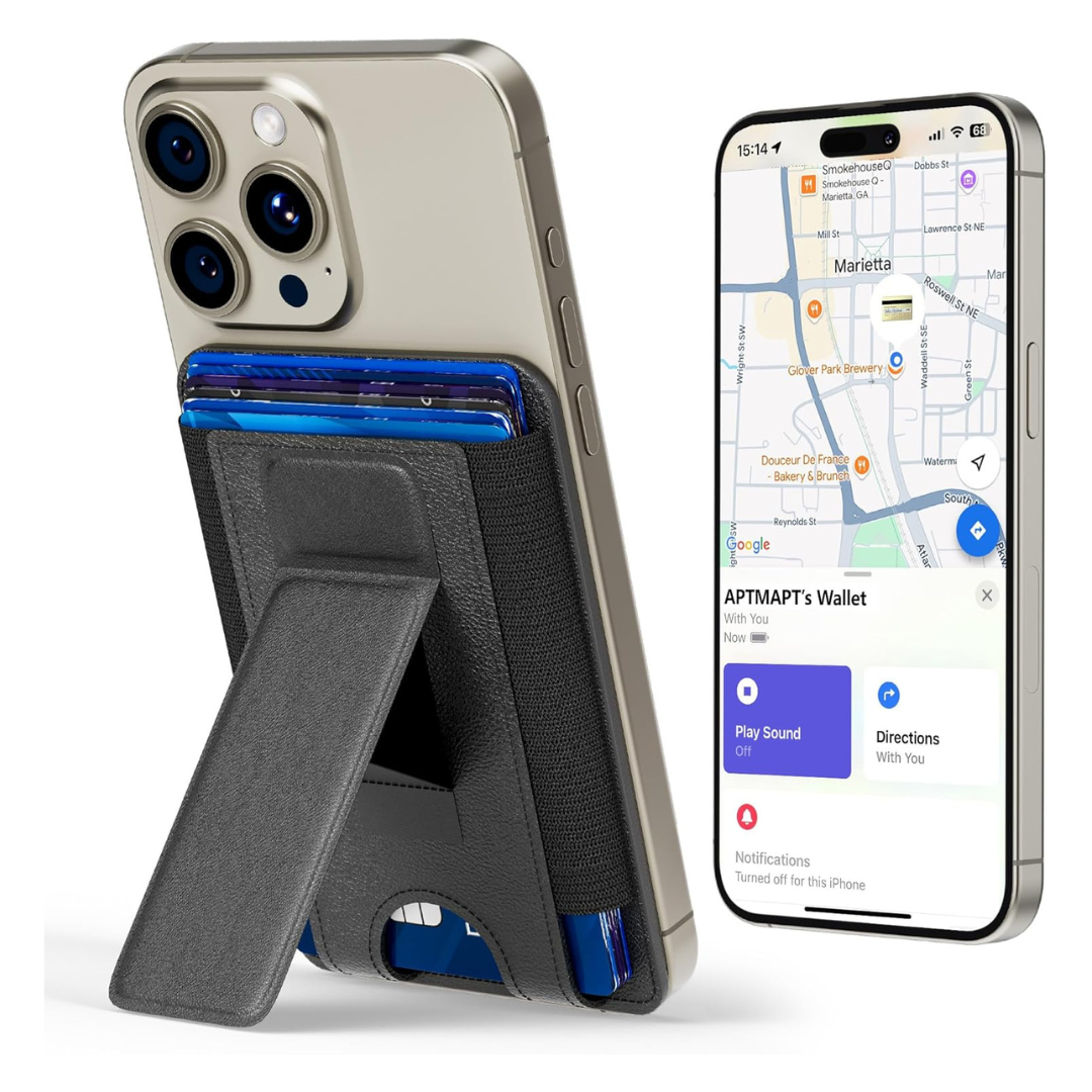 MagSafe Wallet For iPhone With RFID 6-Card Holder & Adjustable Stand