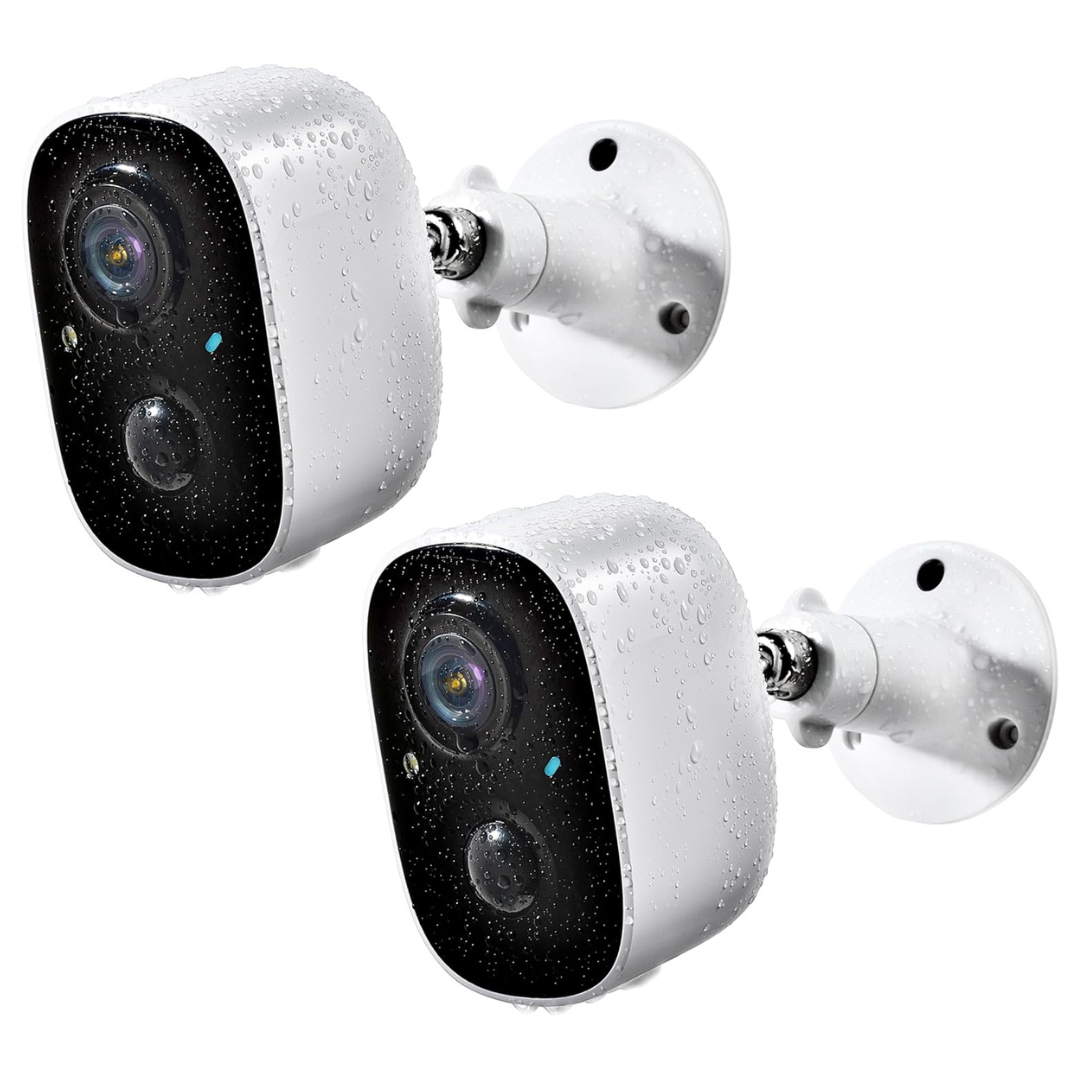 2-Pack Geekee Outdoor 2-Way Wireless Security Cameras