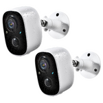 2-Pack Geekee Outdoor 2-Way Wireless Security Cameras