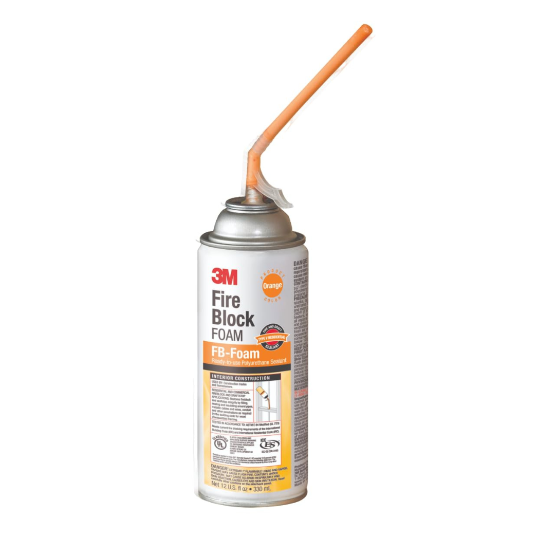 12-Oz 3M Fire Block Foam FB-Foam Can (Orange Color)