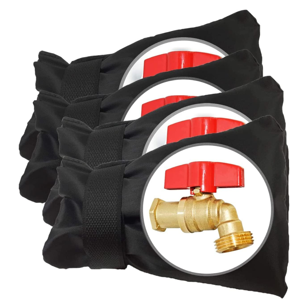 4-Pack Outdoor Thicken Garden Faucet Covers For Winter Freeze Protection