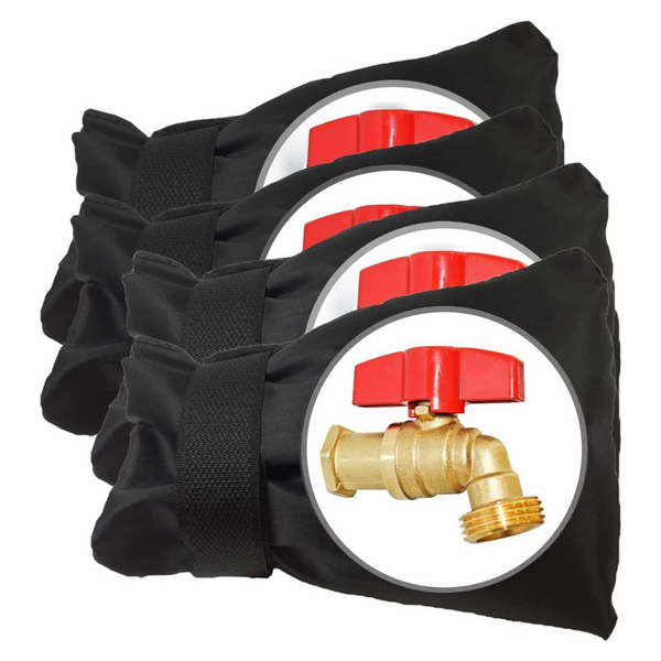 4-Pack Outdoor Thicken Garden Faucet Covers For Winter Freeze Protection