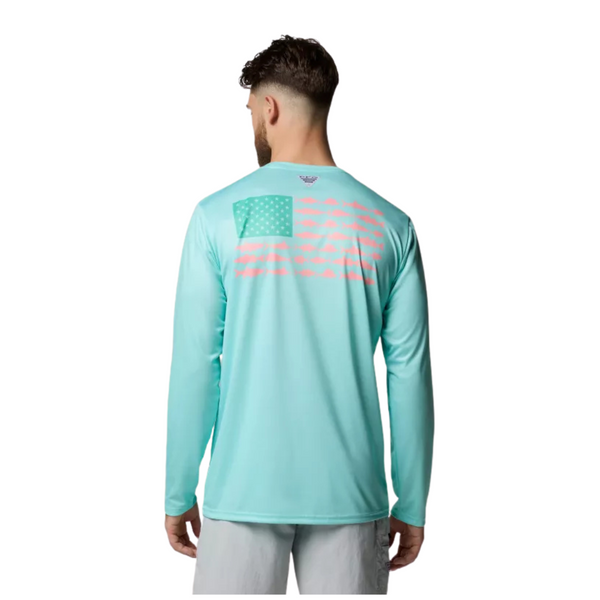 Columbia Men's Terminal Tackle PFG Fish Flag Long Sleeve Shirt (Select Colors/Sizes)