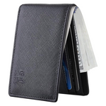 Men's Minimalist Leather Bifold Slim RFID Wallet (Various)