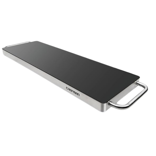 23"x8" Chefman Long Electric Warming Plate With Glass Top