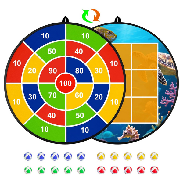 Actgan Kids 26" Dart Board With 20 Sticky Balls