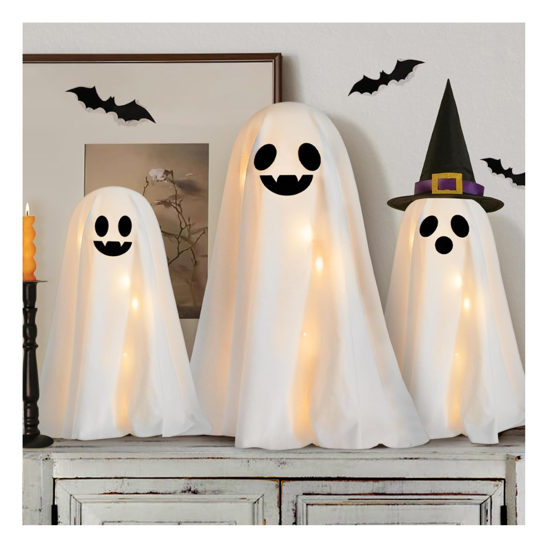 3-Pack Zesua Halloween Spooky Ghosts Indoor Decorations