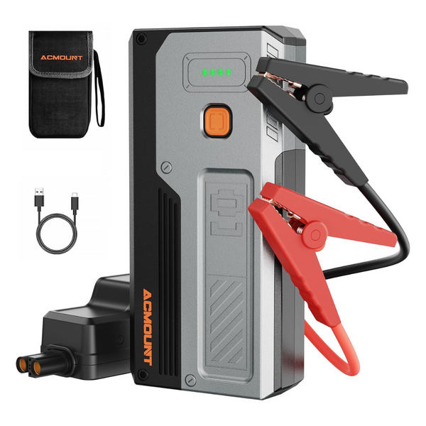 4000A Acmount 12V Car Jump Starter w/ 10,000mAh Power Bank