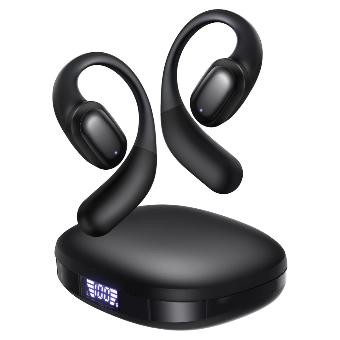 Open Ear Bluetooth 5.3 Bone Conduction Headphones W/ Mic
