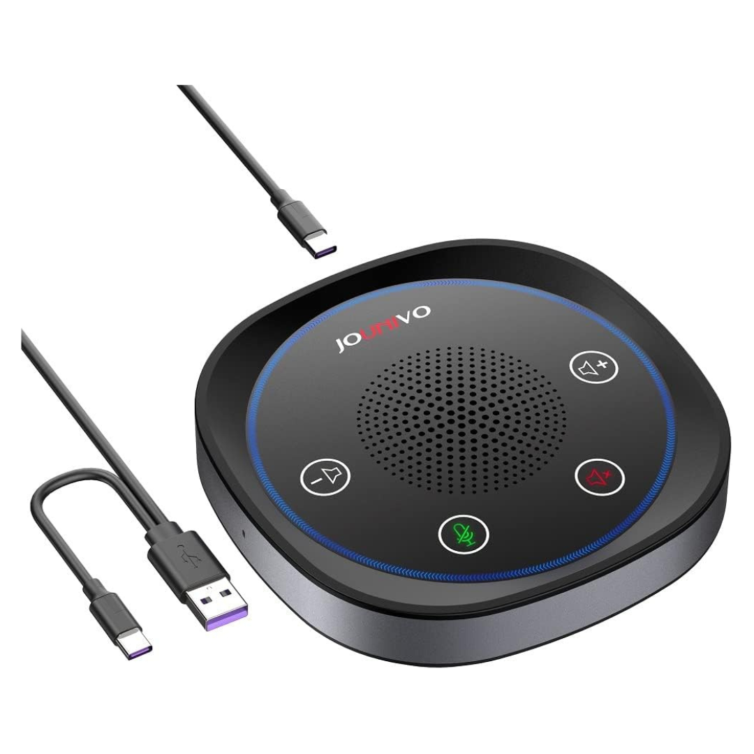 Jounivo Omnidirectional USB Conference Speakerphone With Microphone